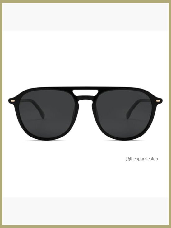 Retro Polarized Aviator Sunglasses Square UV400 Protection main image 5